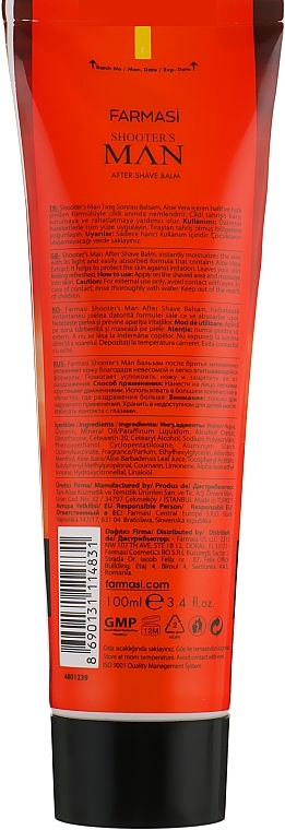 Perfumed Aftershave Balm - Farmasi Shooter`s Man After Shave Balm — photo N2