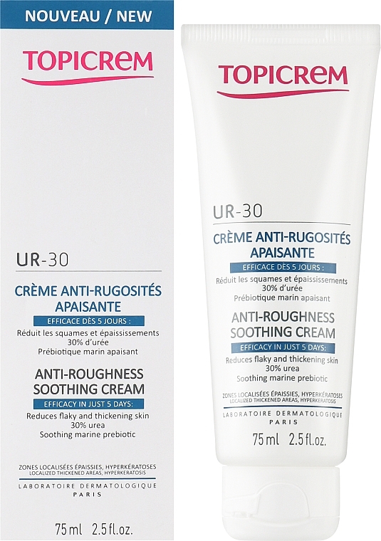 Anti-Roughness Soothing Cream - Topicrem UR-30 Anti-Roughness Soothing Cream — photo N2