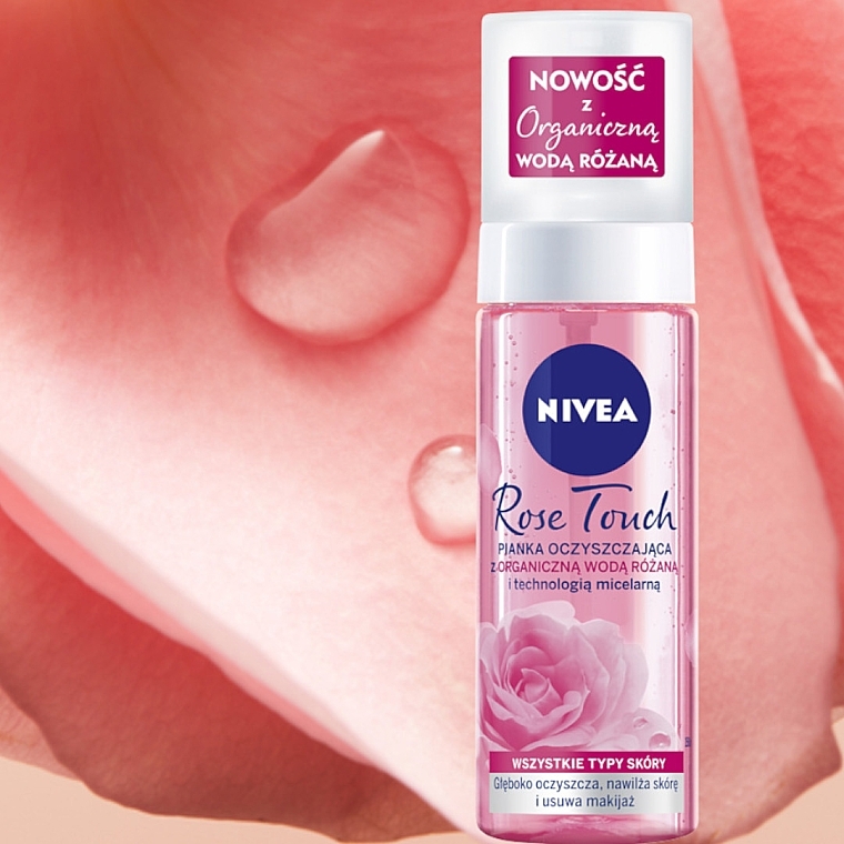 Organic Rose Water Cleansing Foam with Micellar Technology - Nivea Rose Touch — photo N3