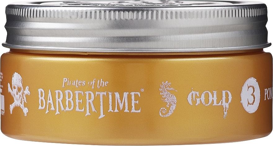 Hair Styling Pomade, gold - Barbertime Gold 3 Pomade — photo N1