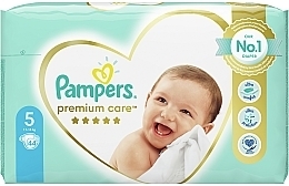 Premium Care Diapers, size 5 (junior), 11-16 kg, 44 pcs - Pampers — photo N2