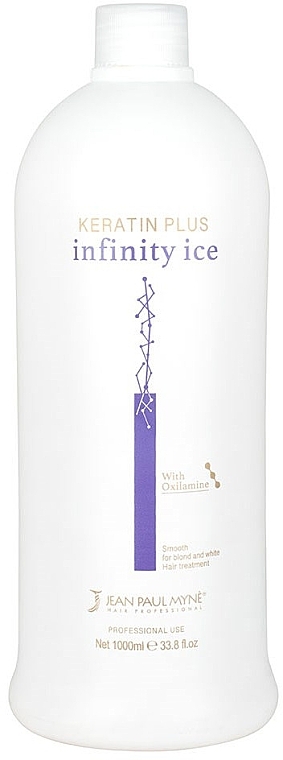 Straightening Keratin for Blonde Hair - Jean Paul Myne Keratin Plus Infinity Ice — photo N2