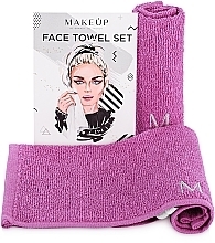Face Towel Set, Lilac - MakeUp — photo N1