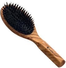 Olive Wood Hair Brush, boar bristles - Hydrea London Olive Wood Hair Brush With Boar Bristle — photo N1