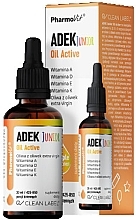 Fragrances, Perfumes, Cosmetics ADEK (Vitamins A, D, E, K) Junior Dietary Supplement  - Pharmovit Clean Label ADEK Junior Oil Active