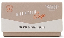 Scented Candle, 3 wicks - Gentleme's Hardware Soy Wax Candle 589 Mountain Sage — photo N2