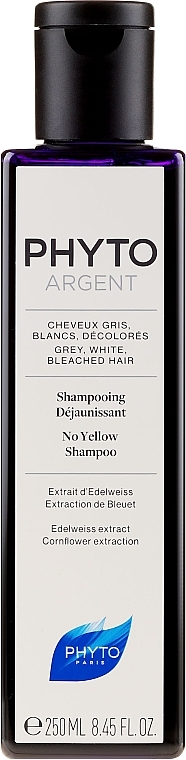 Bleached & Gray Hair Shampoo - Phyto Phytoargent No Yellow Shampoo — photo N1