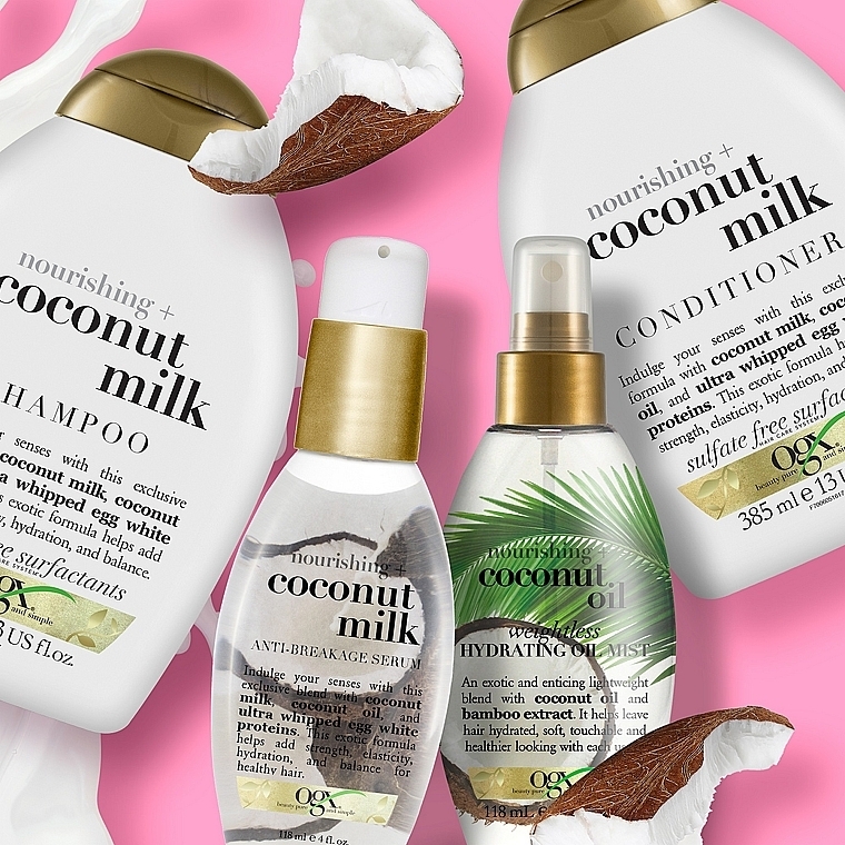 Coconut Milk Repairing Shampoo - OGX Nourishing Coconut Milk Shampoo — photo N5