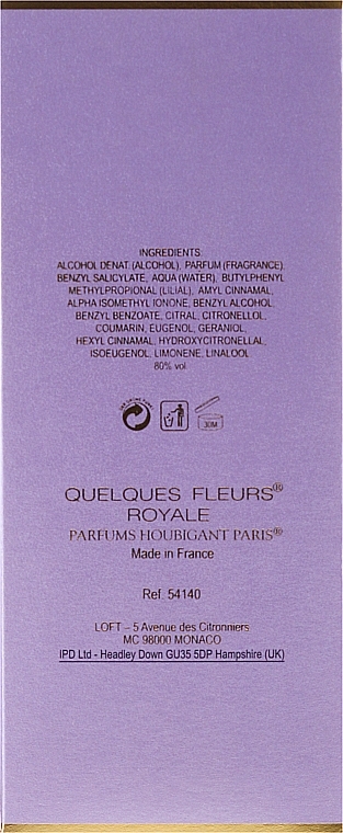 Houbigant Quelques Fleurs Royale Women - Eau de Parfum — photo N3