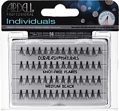 Individual Lashes Kit - Ardell Duralash Naturals Flare Medium Black  — photo N2