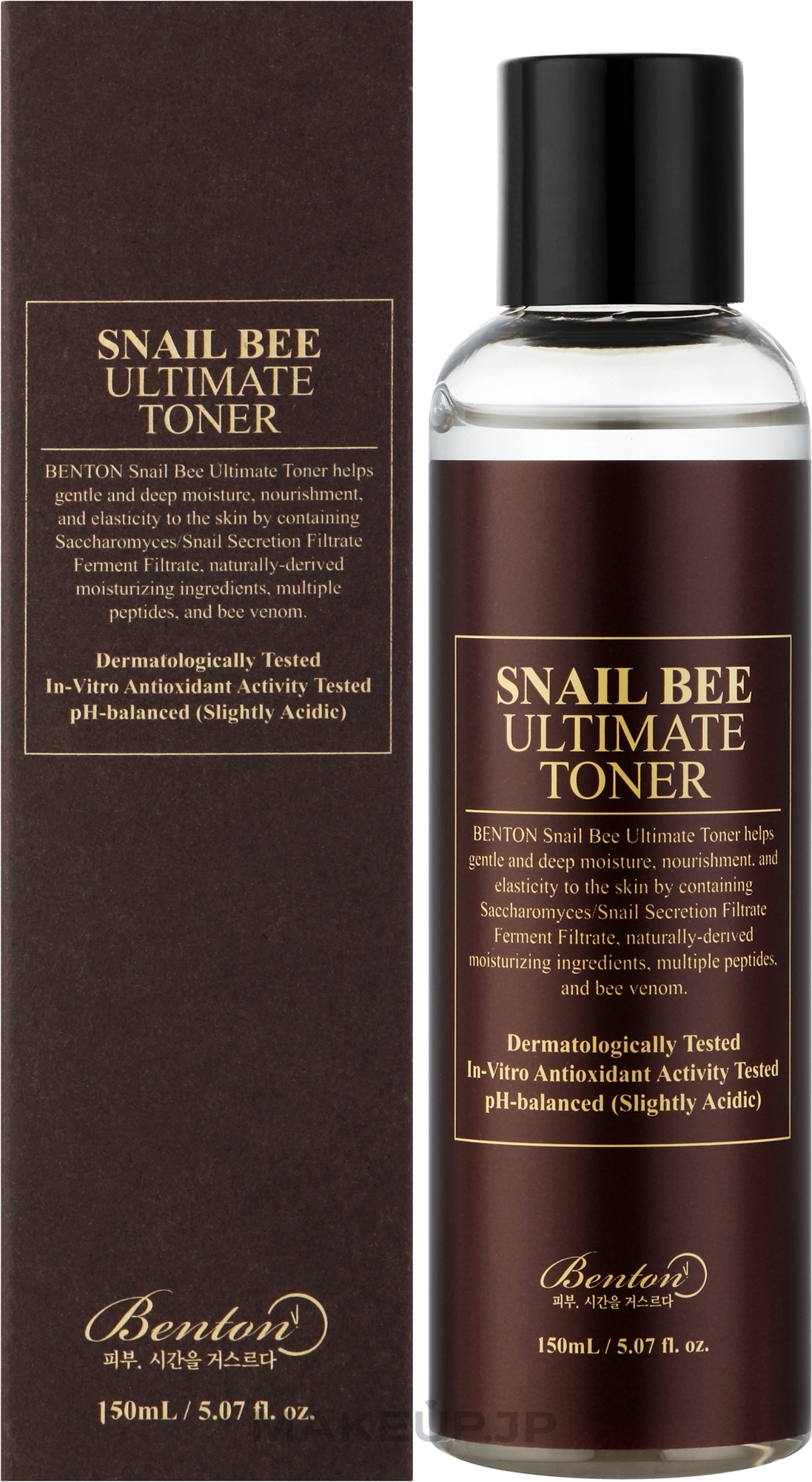 Fermented Snail Mucin & Bee Venom Toner - Benton Snail Bee Ultimate Toner — photo 150 ml