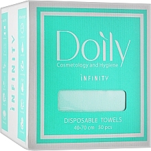 Fragrances, Perfumes, Cosmetics Towels in Box, 40x70cm, 55g/m2, 50pcs, mint - Doily