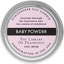 Fragrances, Perfumes, Cosmetics Scented Soy Candle "Baby Powder" - Demeter Fragrance The Library of Fragrance Baby Powder Soy Candle