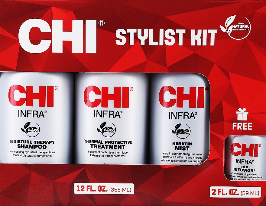 Set - CHI Stylist Kit (shm/355ml + cond/355ml + mist/355ml + silk/59ml) — photo N2