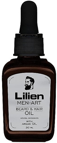 Beard & Hair Oil - Lilien Men-Art White Beard & Hair Oil — photo N1