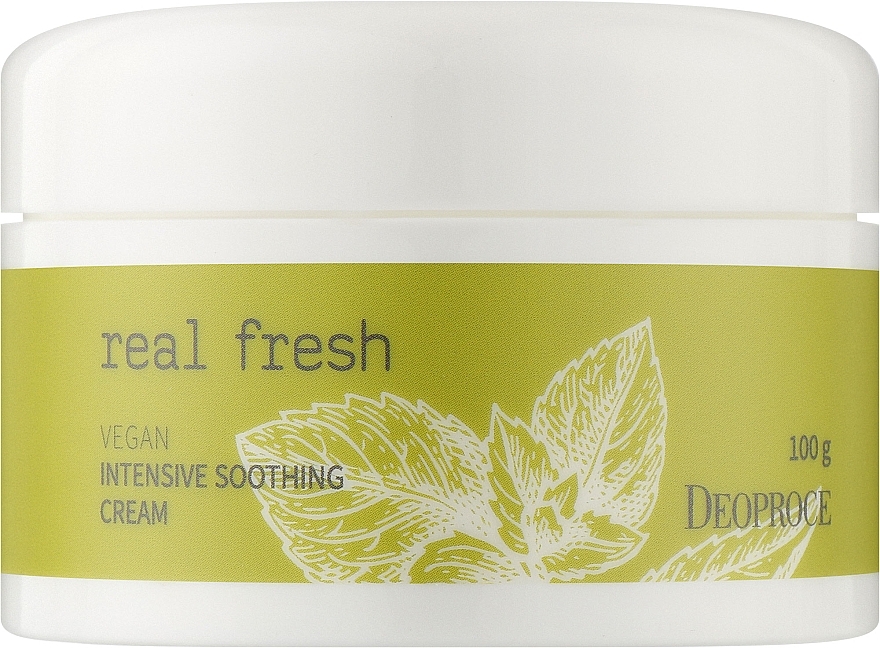 Face Cream - Deoproce Real Fresh Vegan Intensive Soothing Cream — photo N1