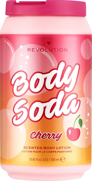 Cherry Body Lotion - I Heart Revolution Body Soda Cherry Scented Body Lotion — photo N1