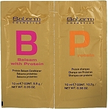Fragrances, Perfumes, Cosmetics Set - Salerm Linea Oro Protein (shm/10ml + balm/10ml)