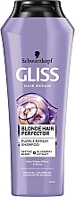 Repair Shampoo for Blonde Hair - Gliss Kur Blonde Hair Perfector Purple Repair Shampoo — photo N1