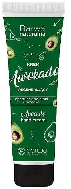 Regenerating Hand & Nail Cream - Barwa Natural Avocado Hand Cream — photo N1