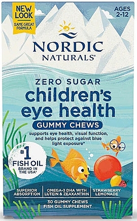 Children's Eye Health Gummies - Strawberry Lemonade - Nordic Naturals Children's Eye Health Gummies — photo N2