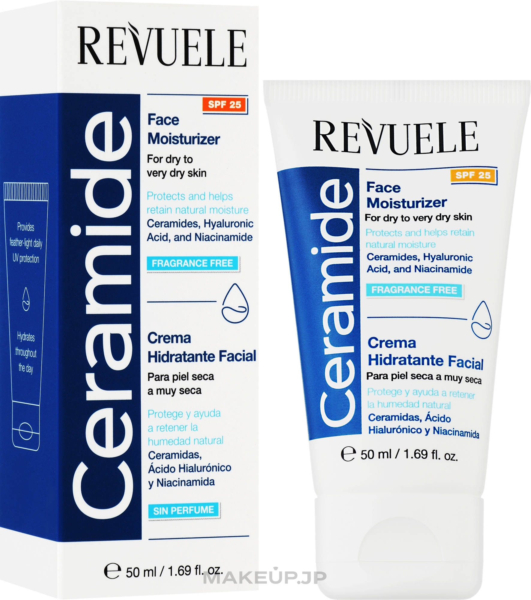 Moisturizing face cream - Revuele Ceramide Face Moisturizer SPF25 — photo 50 ml