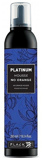 Toning Mousse for Blonde Hair - Black Professional Platinum Mousse No Orange — photo N1