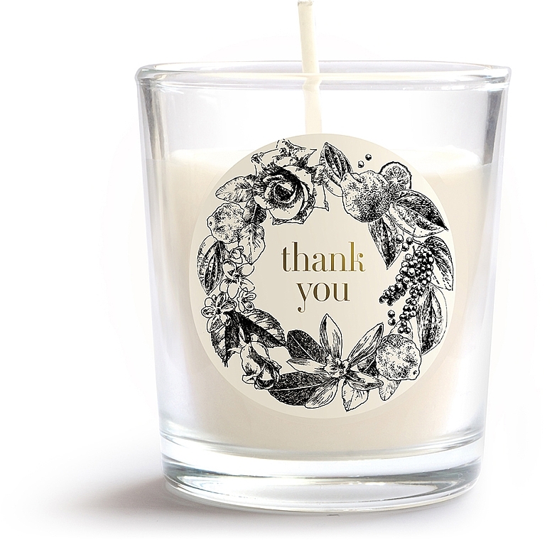 Thank You Scented Candle in Glass - Flagolie Celebration Collection — photo N1