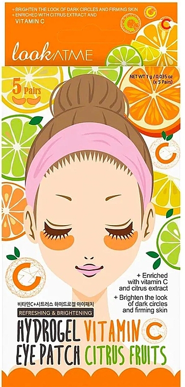 Vitamin C & Citrus Hydrogel Eye Patch - Look At Me Hydrogel Eye Patch Vitamin C & Citrus Fruits — photo N1