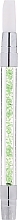 Fragrances, Perfumes, Cosmetics Silicone Nail Art Brush with Green Crystals - Elisium