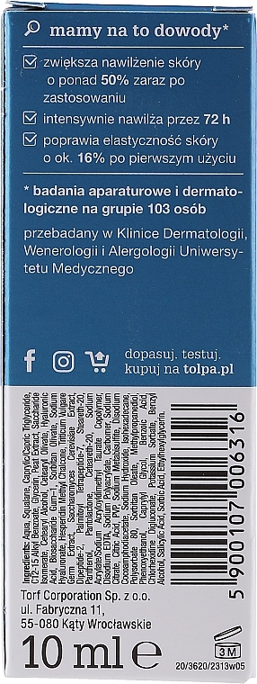 Moisturizing Eye Cream-Gel - Tolpa Dermo Face Hydrativ Moisturizing Relaxing Eye Cream-Gel — photo N3