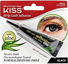 KISS Strip Lash Adhesive Black - False Lashes Glue with Aloe — photo N13