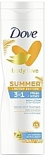 Love Summer Body Lotion - Dove Body Lotion with UVA/UVB Protection SPF15 — photo N1