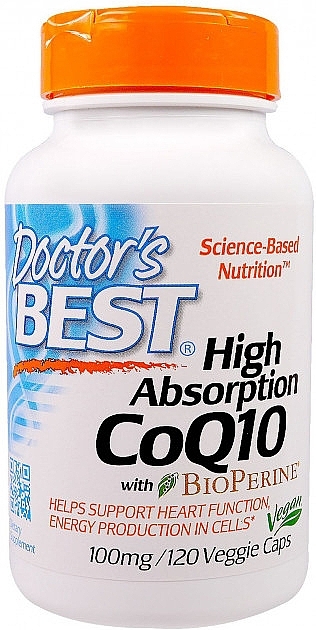 High Absorption Coenzyme Q10, capsules - Doctor's Best High Absorption CoQ10 with BioPerine — photo N1