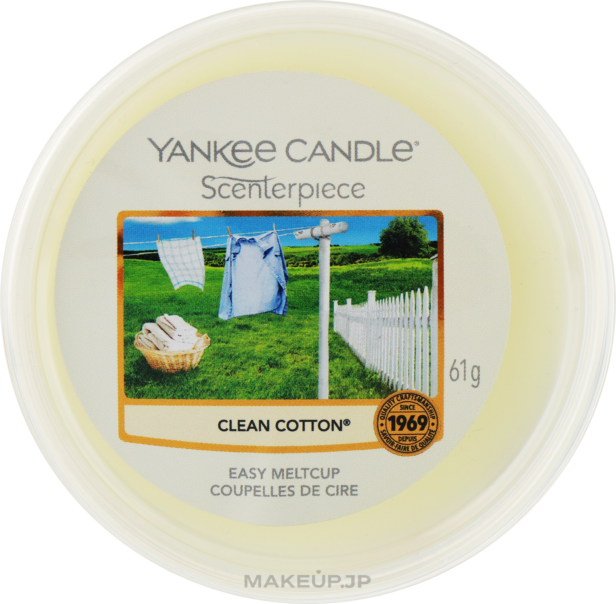 Scented Wax - Yankee Candle Clean Cotton Scenterpiece Melt Cup — photo 61 g