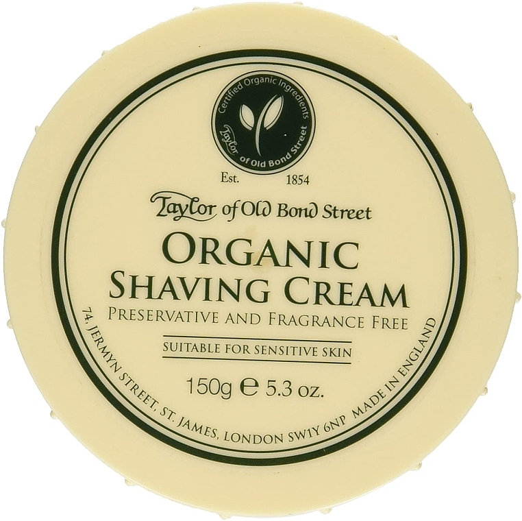 Shaving Cream - Taylor of Old Bond Street Organic Shaving Cream — photo N1