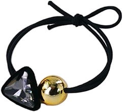 Hair Tie with Decoration, black triangle - Lolita Accessories — photo N1