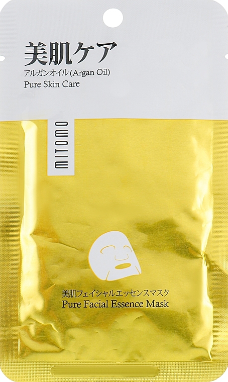 Argan Oil Face Mask - Mitomo Premium Pure Facial Essence Mask — photo N1