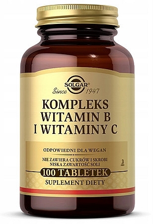 Vitamin B & C Complex - Solgar — photo N4