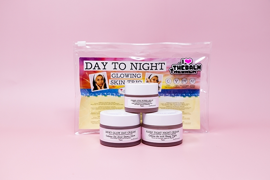 Set - theBalm To The Rescue Day-to-Night Glow Kit (f/cr/2x30ml + eye/jelly/15ml) — photo N2