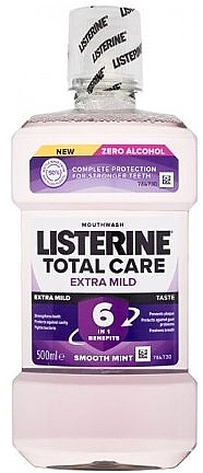 Mouthwash - Listerine Total Care Extra Mild Taste Smooth Mint — photo N1