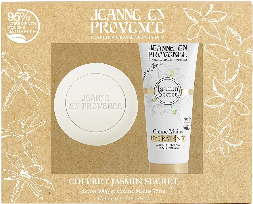 Set - Jeanne en Provence Jasmin Secret (h/cr/75ml + soap/100g) — photo N1