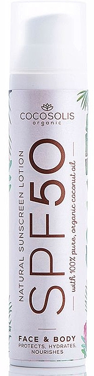 Sun Lotion SPF 50 - Cocosolis Natural Sunscreen Lotion SPF50 — photo N1