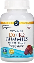 Fragrances, Perfumes, Cosmetics Dietary Supplement with Pomegranate "Vitamins D3 + K2" - Nordic Naturals Vitamin D3 + K2 Gummies Pomegranate