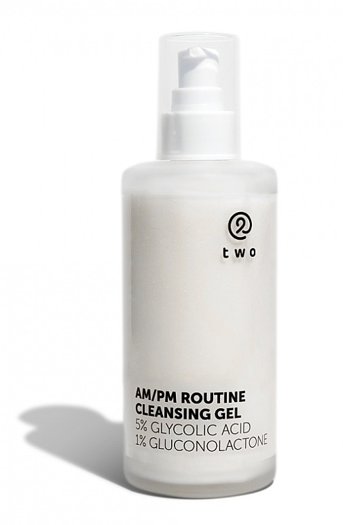 5% Glycolic Acid Cleansing Gel - Two Cosmetics AM/PM Routine Cleansing Gel 5% Glycolic Acid — photo N1