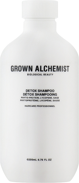 Detox Shampoo - Grown Alchemist Detox Shampoo Hydrolyzed Silk Protein & Black Pepper & Sage — photo N1