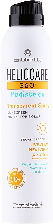 Sunscreen Spray "Invisible" - Cantabria Labs Heliocare 360º Transparent Spray SPF50 — photo N1