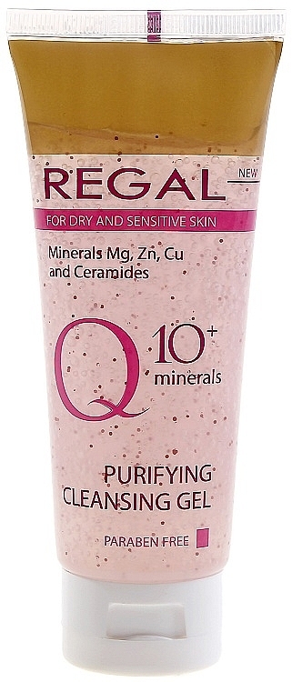 Face Cleansing Gel for Dry & Sensitive Skin "Q10 + Minerals" - Regal Q10 + Minerals Purifyng Cleansing Gel — photo N3