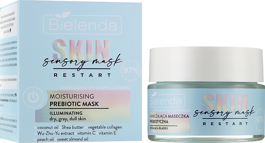 Moisturizing & Brightening Prebiotic Face Mask - Bielenda Skin Restart Sensory Moisturizing Prebiotic Mask — photo N1