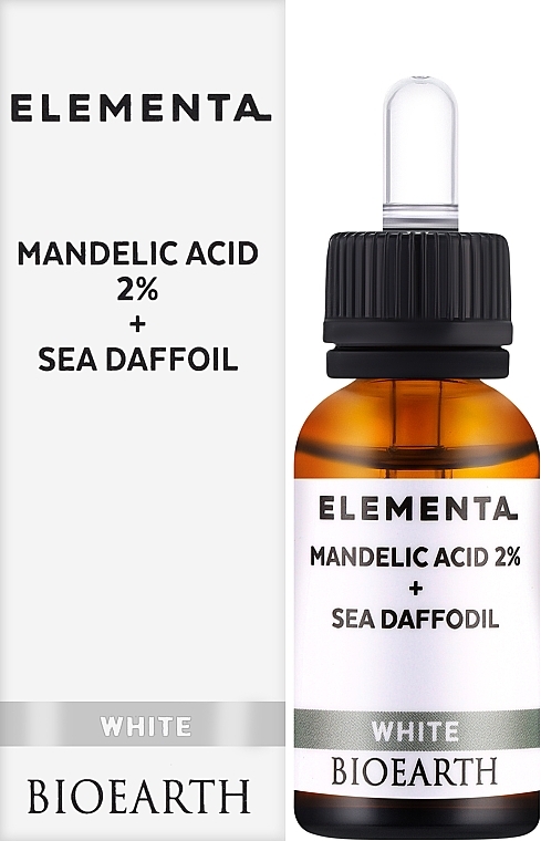 Mandelic Acid 2% + Sea Daffodil Face Serum - Bioearth Elementa White Mandelic Acid 2% + Sea Daffodil — photo N3